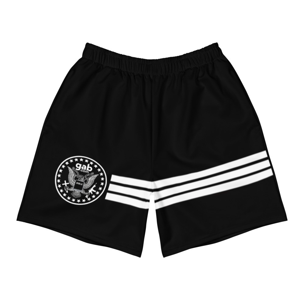 Gab Emblem Men's Athletic Shorts - Black - S