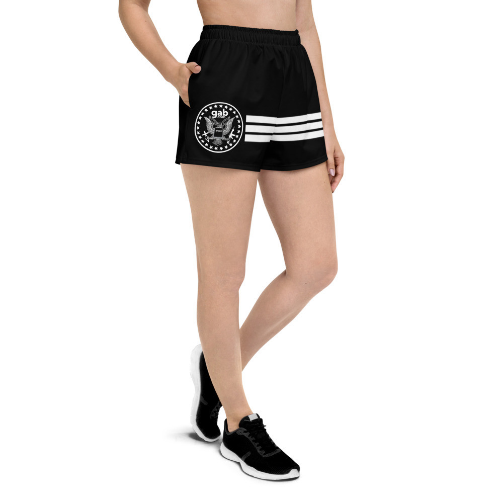 Gab Emblem Women's Short Shorts - Black - XS