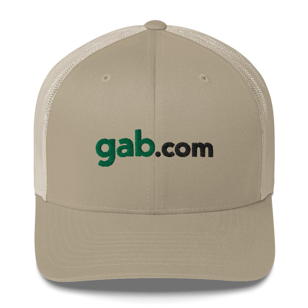Green Gab Mesh Trucker Cap - Khaki
