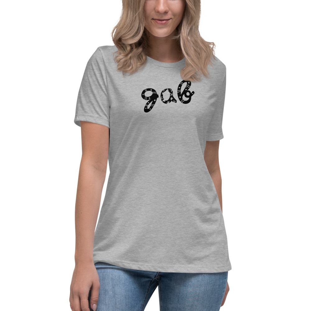 Doodle Gab Women's Relaxed T-Shirt - Athletic Heather / M