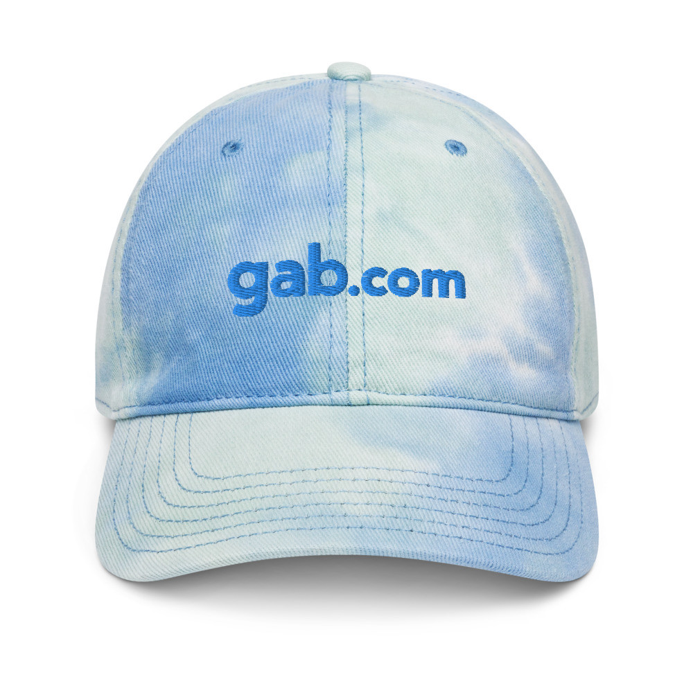 Gab.com Tie Dye Hat - Blue