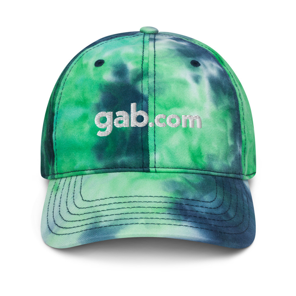 Gab.com Tie Dye Hat - Green
