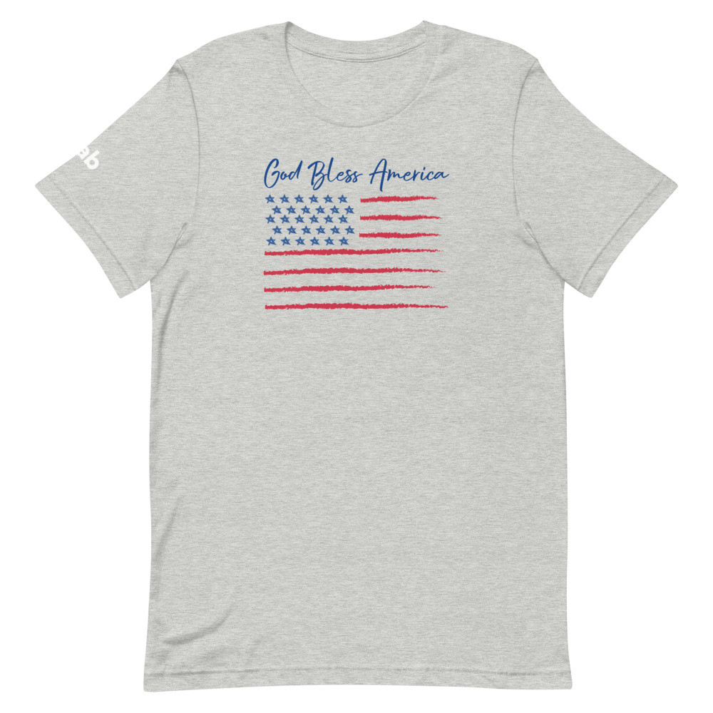 God Bless America Women's T-Shirt - Athletic Heather / M