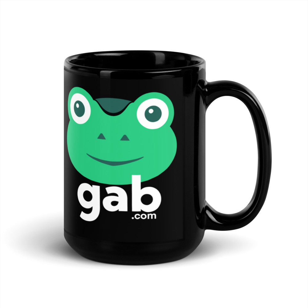 Gabby Black Glossy Mug - 15oz (+1 Yr. PRO)