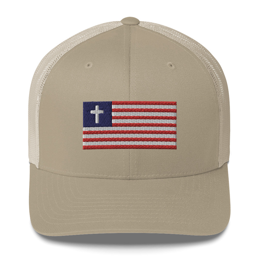 Christian Nationalist Trucker Hat / Khaki