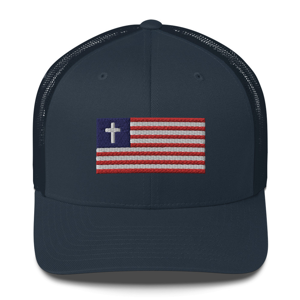 Christian Nationalist Trucker Hat / Navy