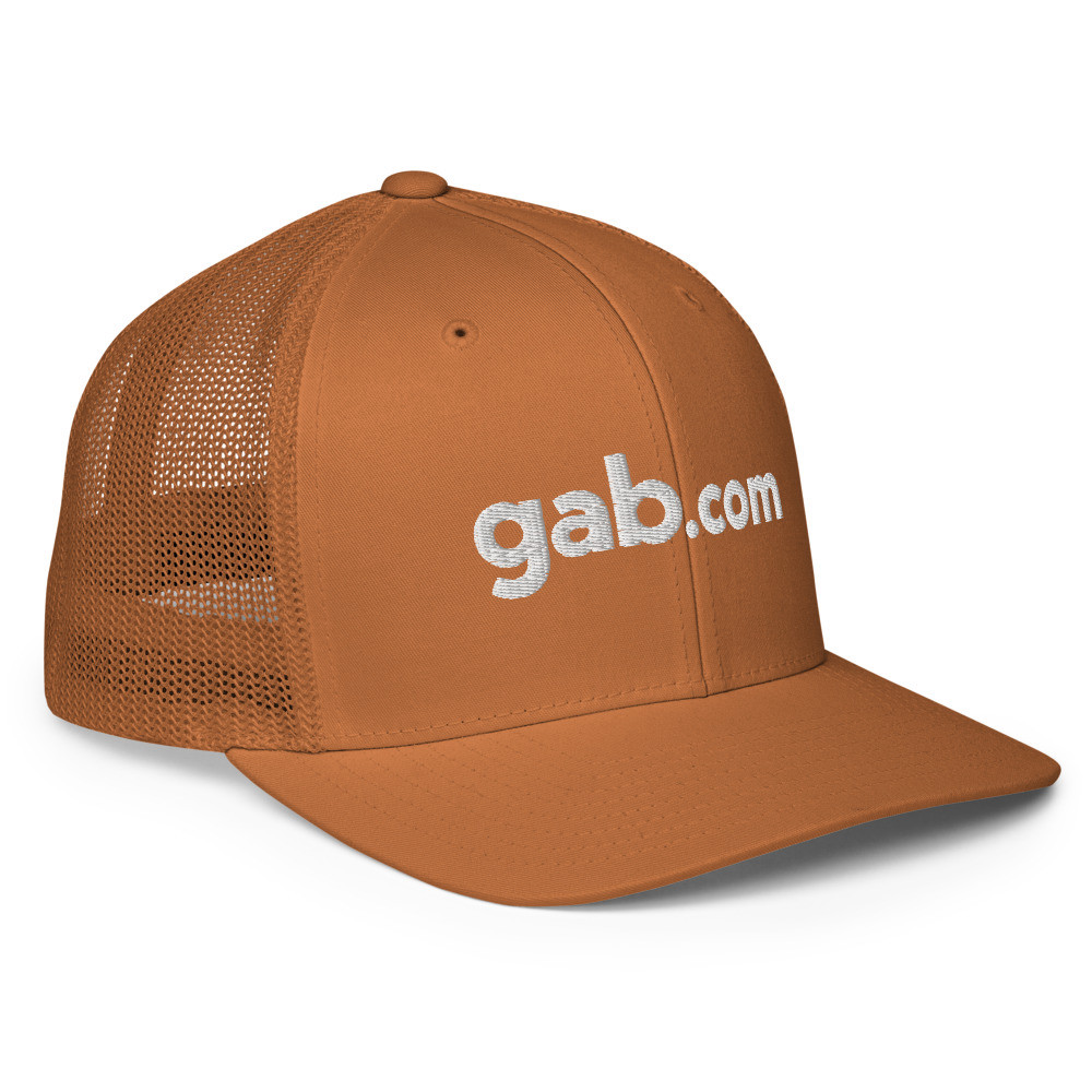 Mesh Back Trucker Hat Gab.com - Caramel