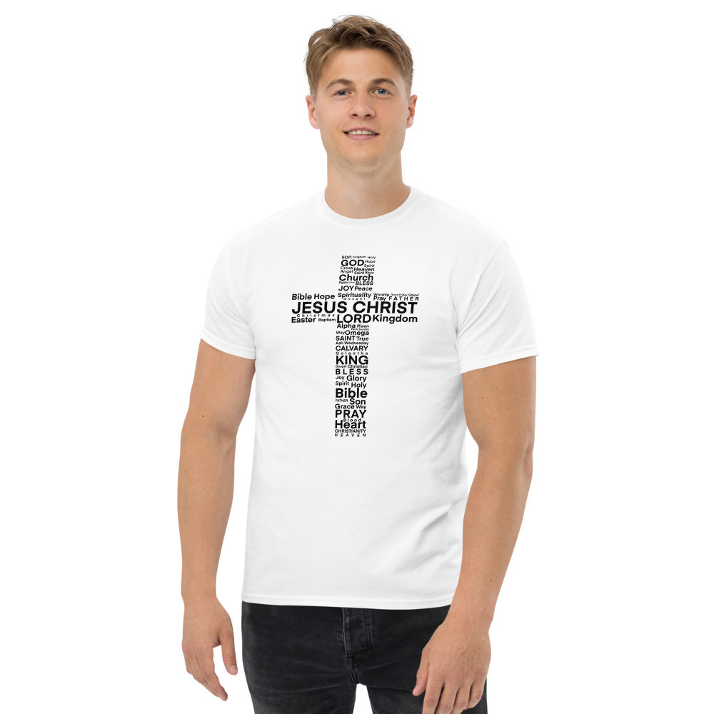 Cross Men's T-Shirt - White / L