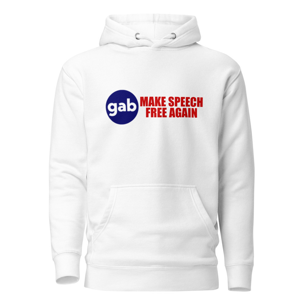 Make Speech Free Again Hoodie - White / L