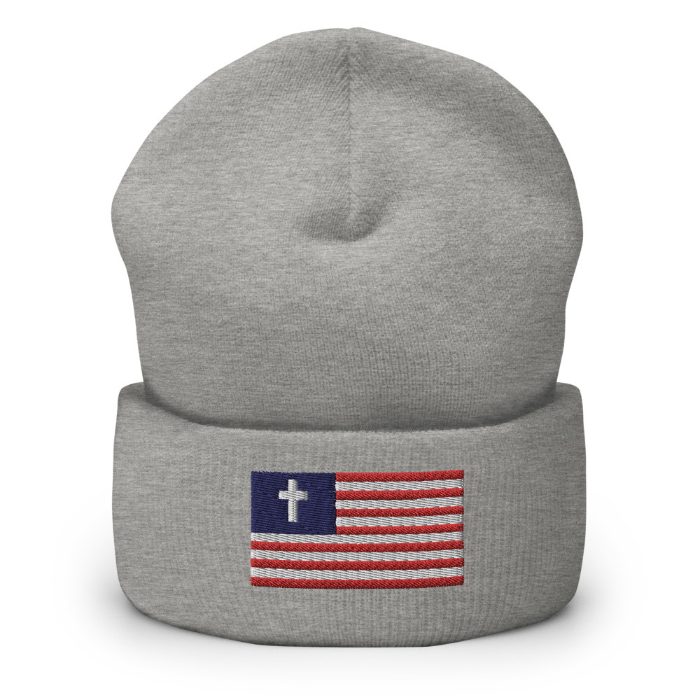 Christian Nationalist Beanie - Heather Grey