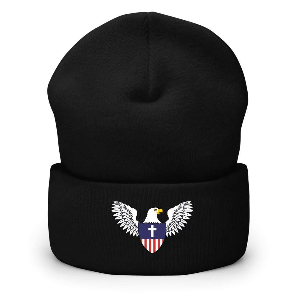 Eagle Christian Nationalist Beanie - Black