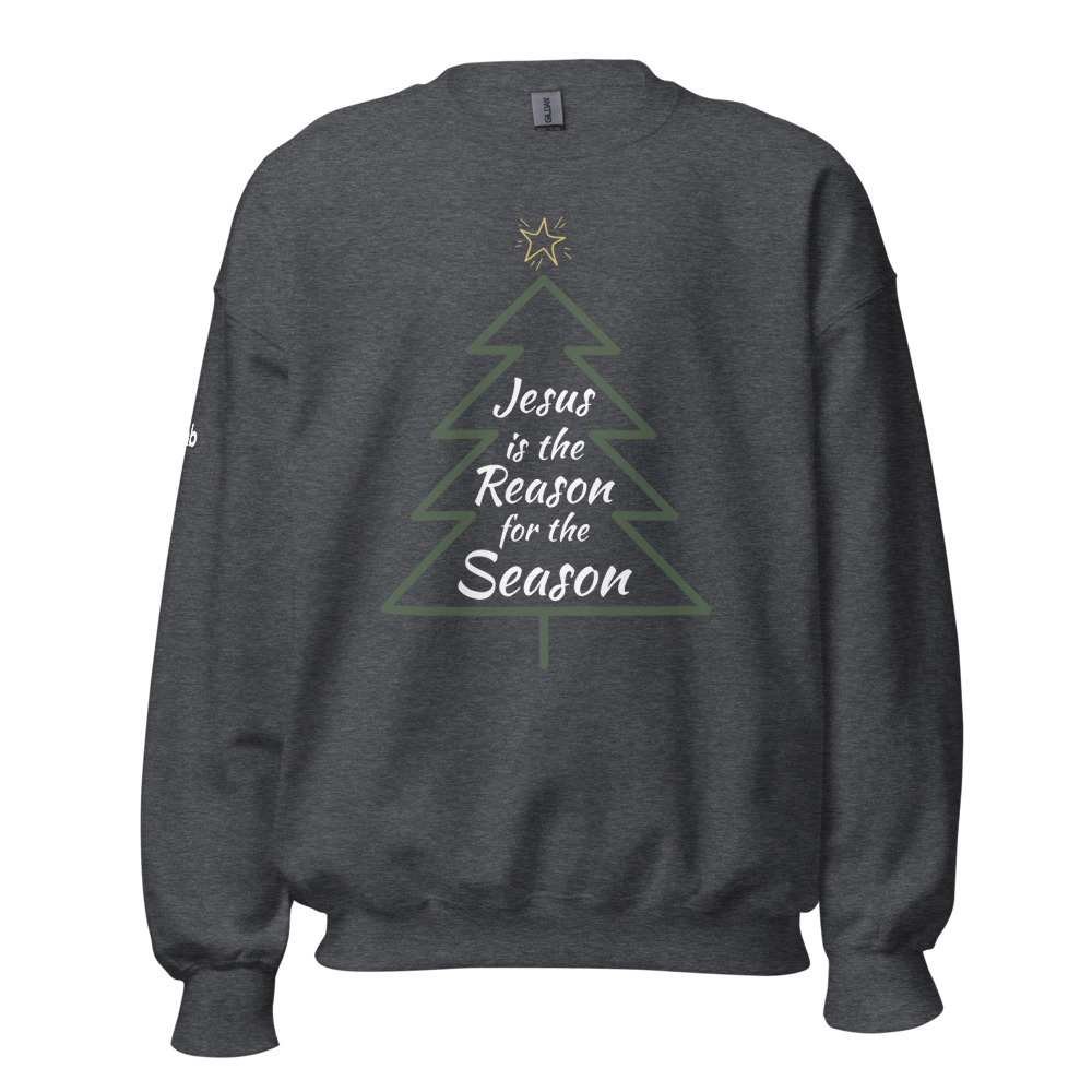Jesus is the Reason for the Season Unisex Sweatshirt - Dark Heather / S