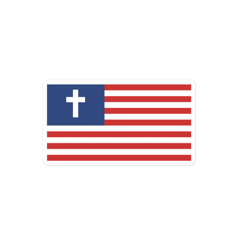 Christian Nationalist Sticker - 3″×3″