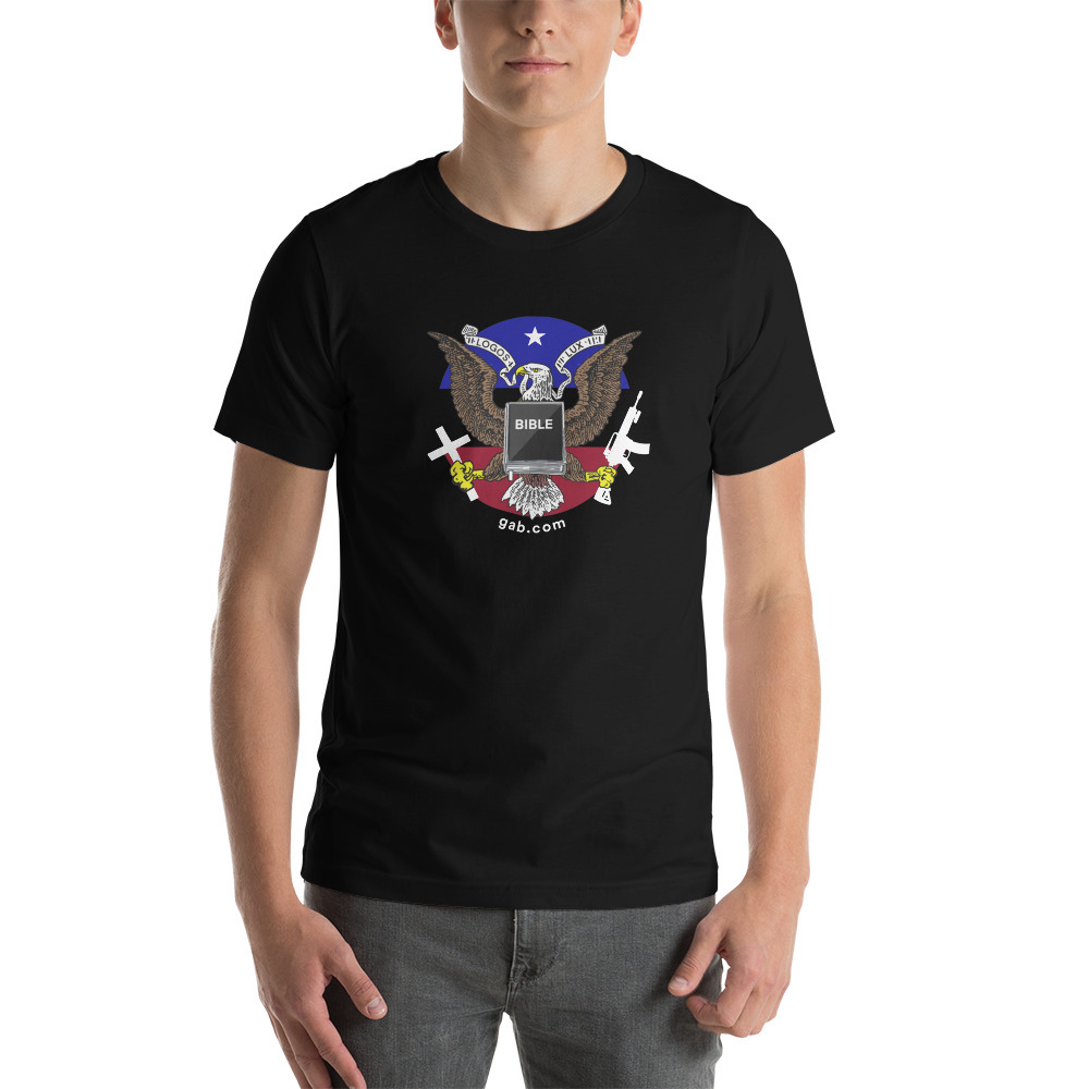 Gab Emblem Color Men's T-Shirt (+1 Yr. PRO) - Black / XL
