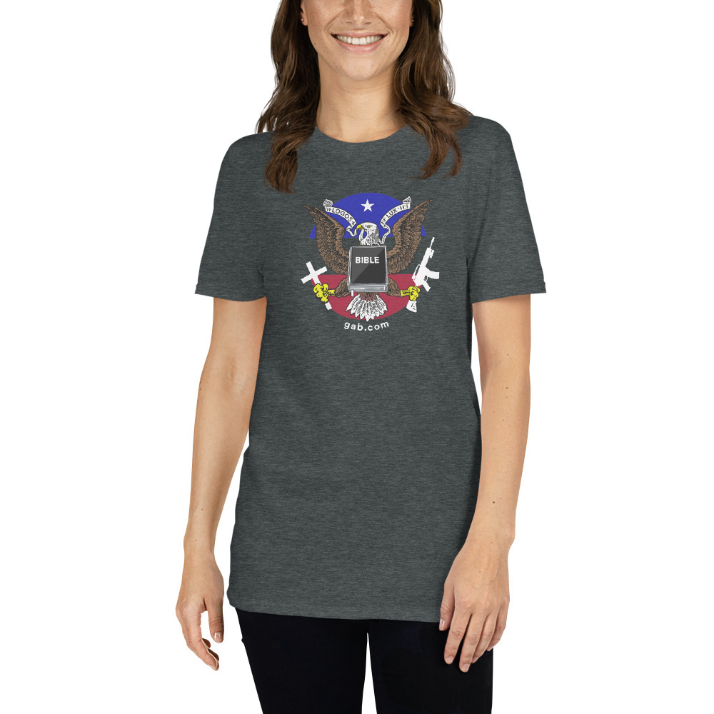 Gab Emblem Color Women's T-Shirt (+1 Yr. PRO) - Dark Heather / 2XL