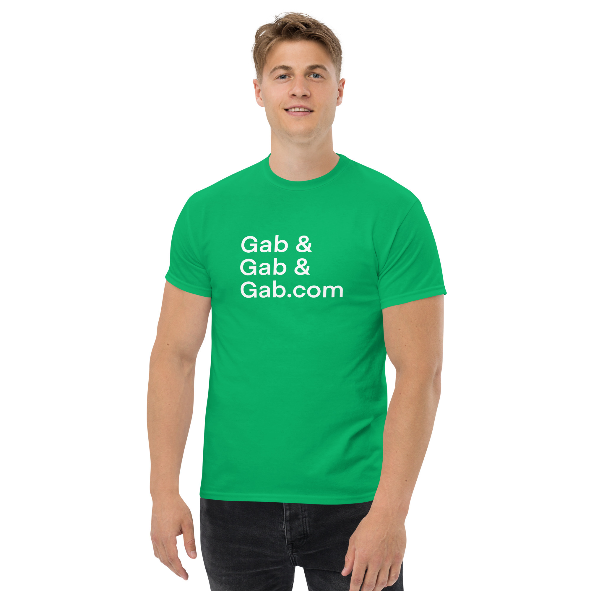 Gab, & Gab, & Gab.com T-Shirt - Irish Green / M