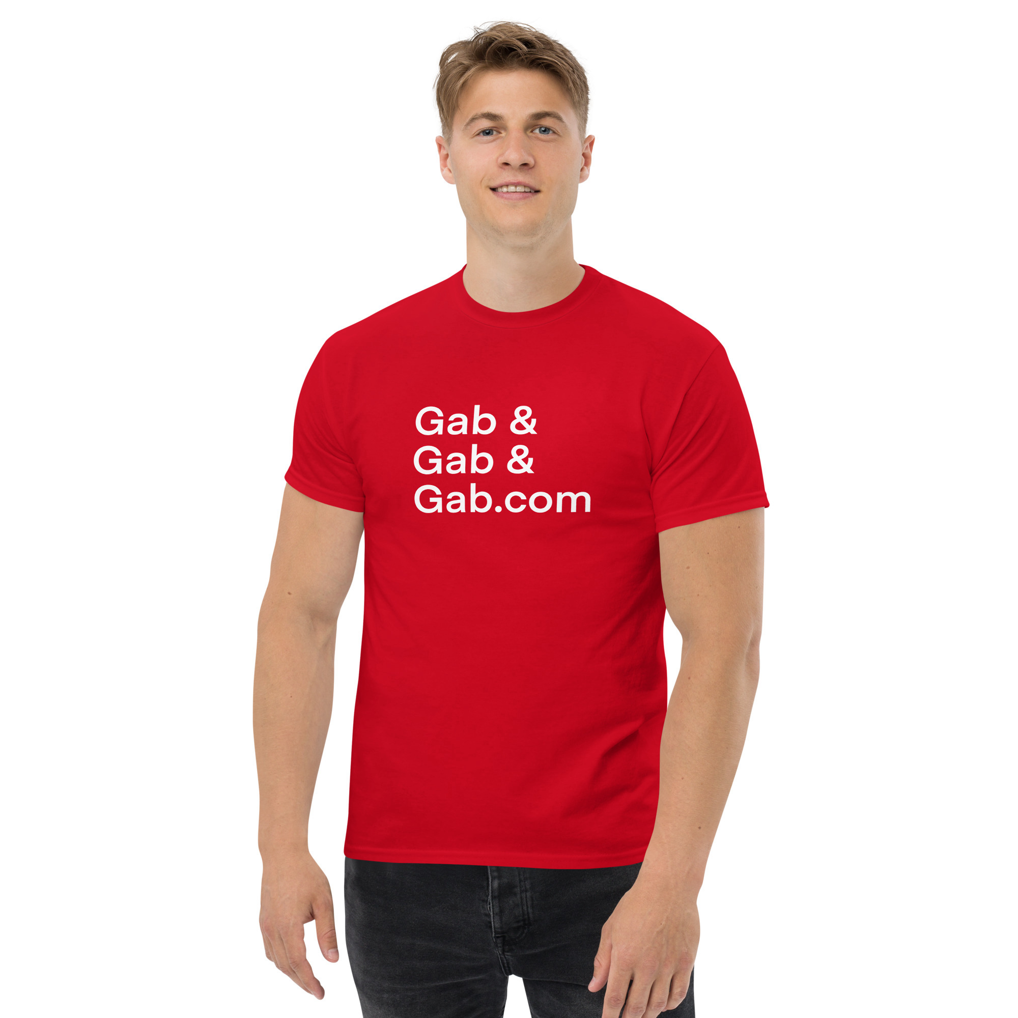 Gab, & Gab, & Gab.com T-Shirt - Red / L