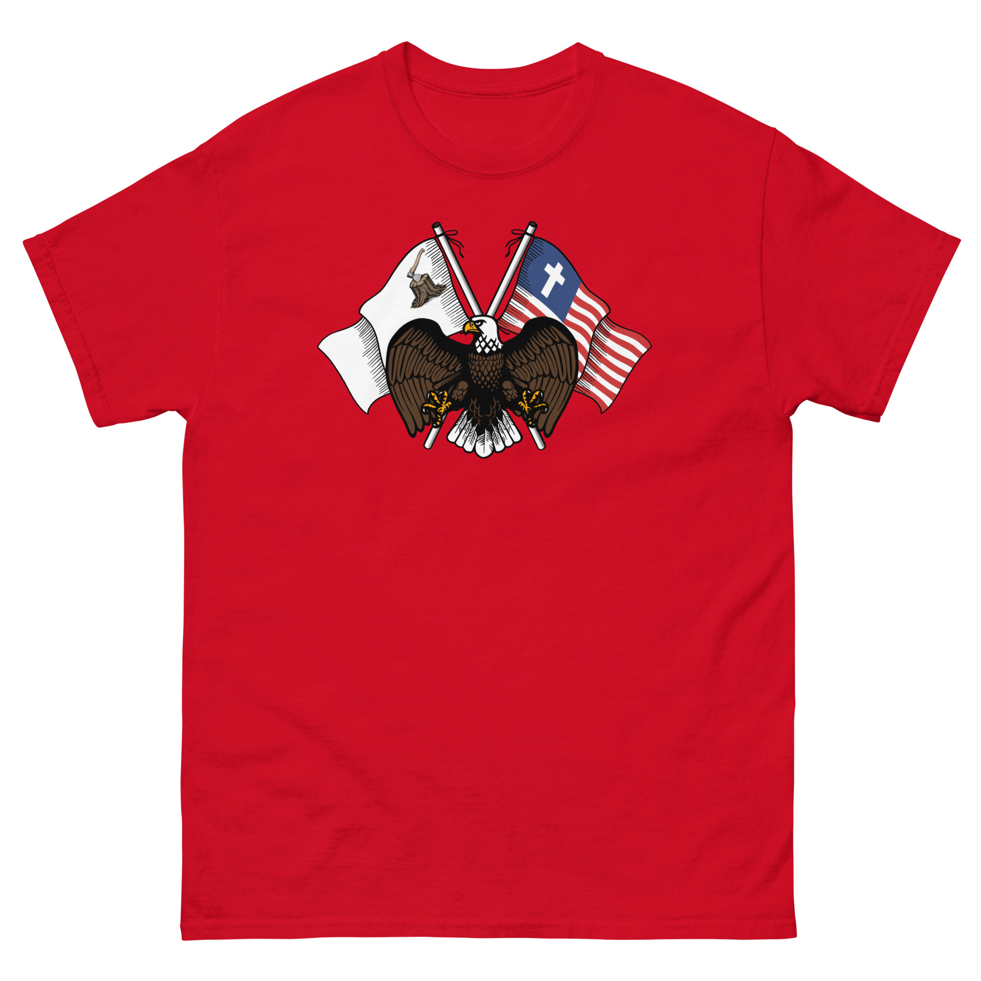 Eagle Emblem T-Shirt - Red / M