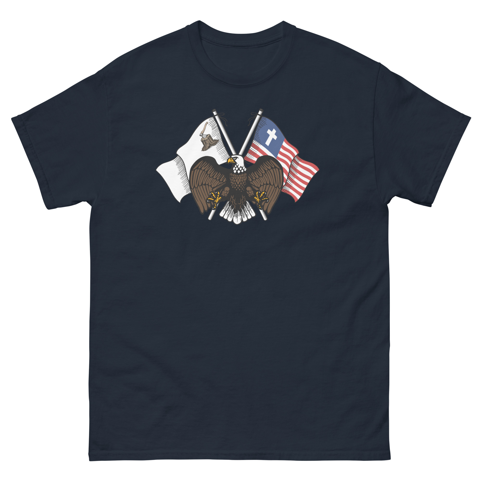 Eagle Emblem T-Shirt - Navy / M