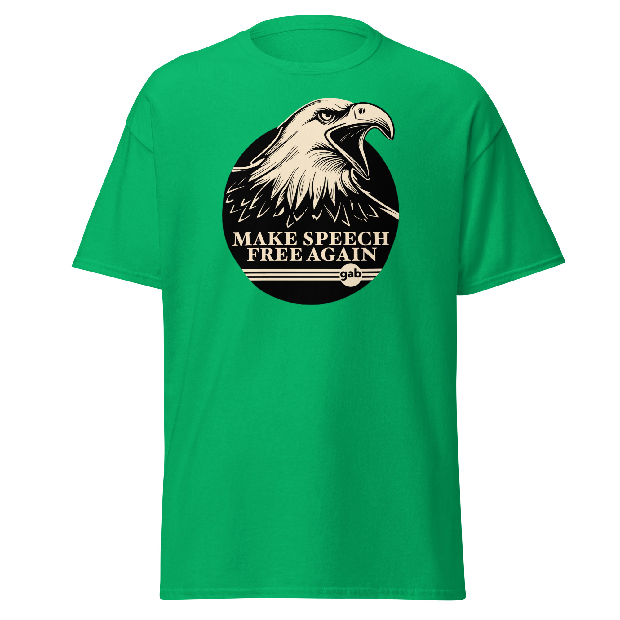 Make Speech Free Again Eagle T-Shirt - Irish Green / M