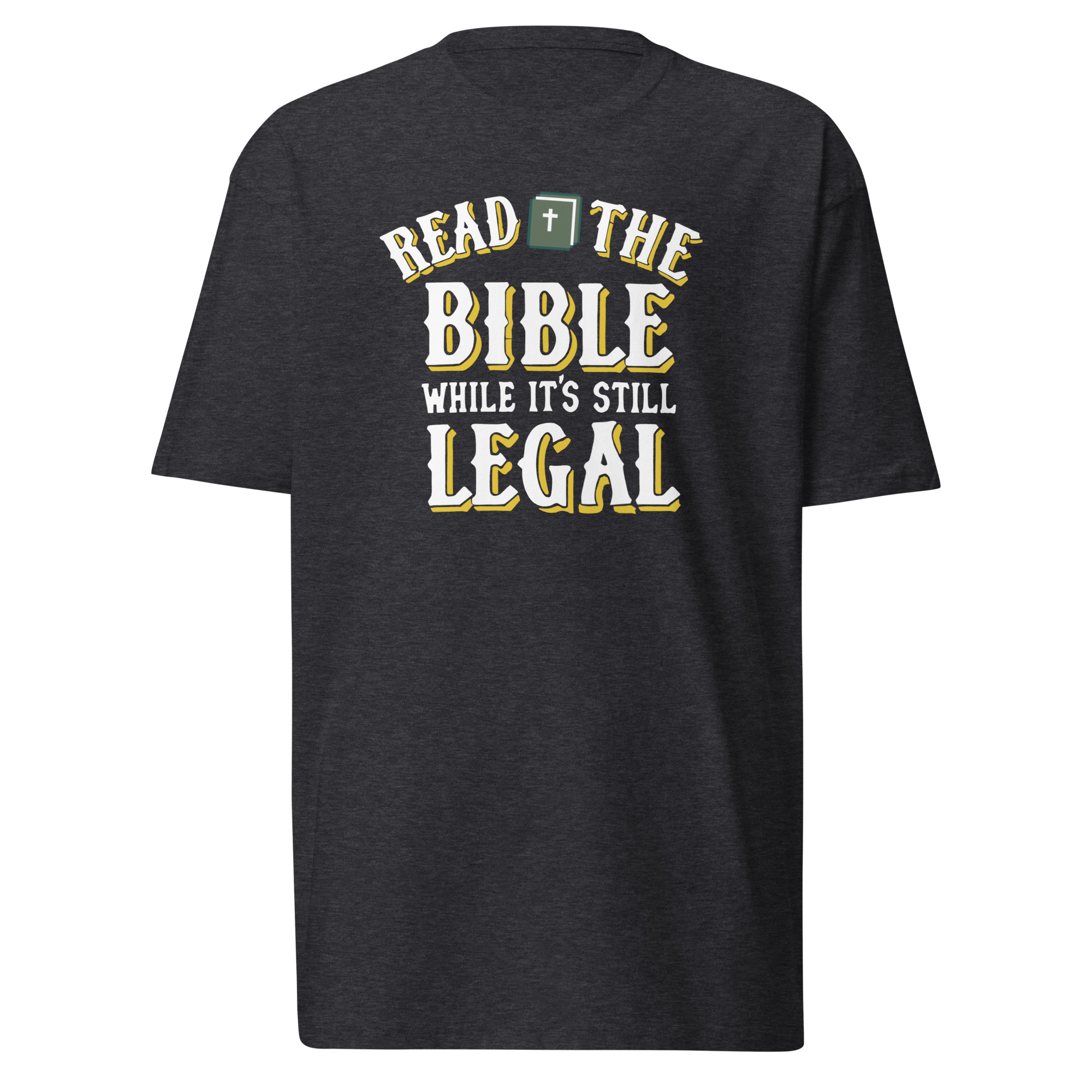Read The Bible T-Shirt - Charcoal Heather / S