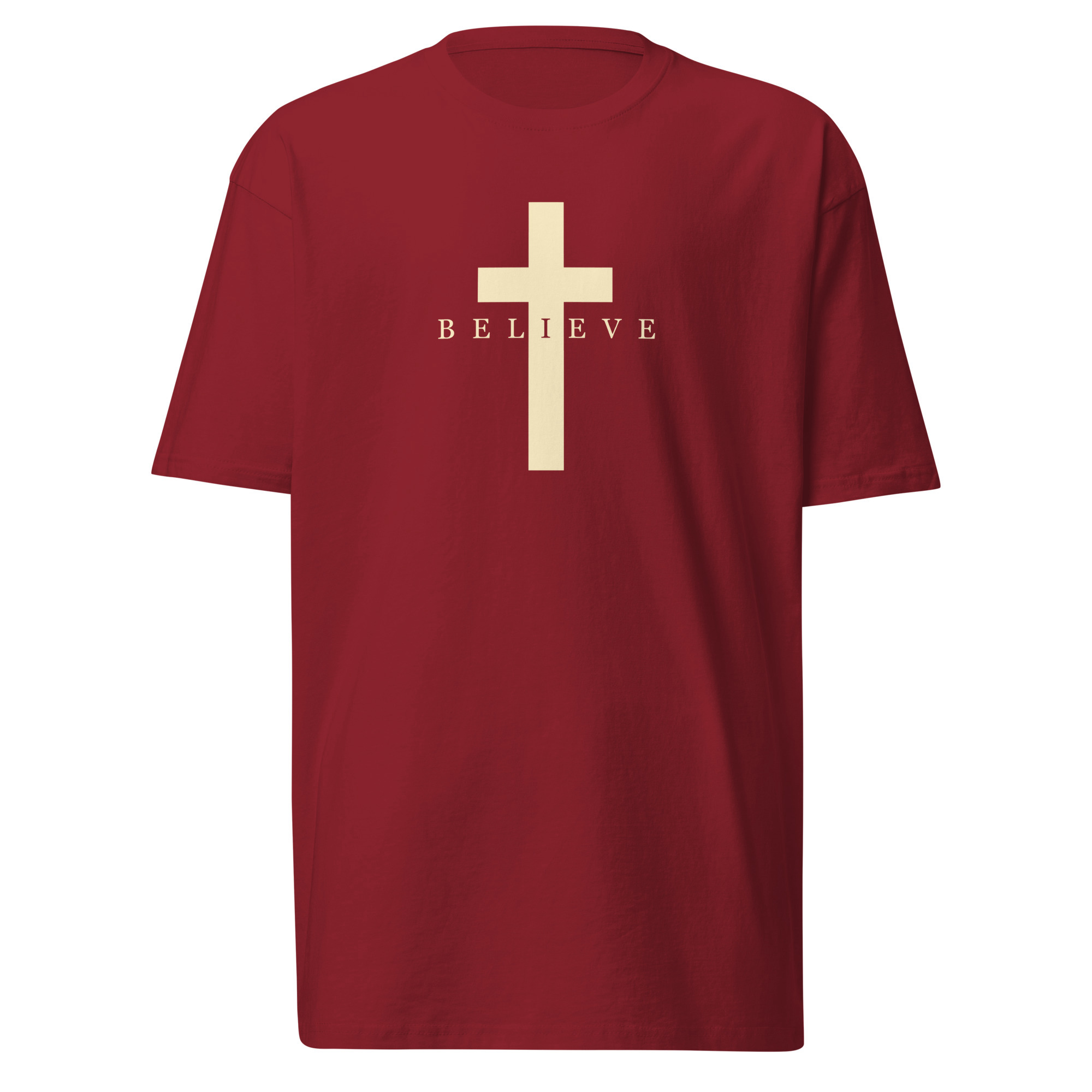 Believe T-Shirt - Brick Red / XL