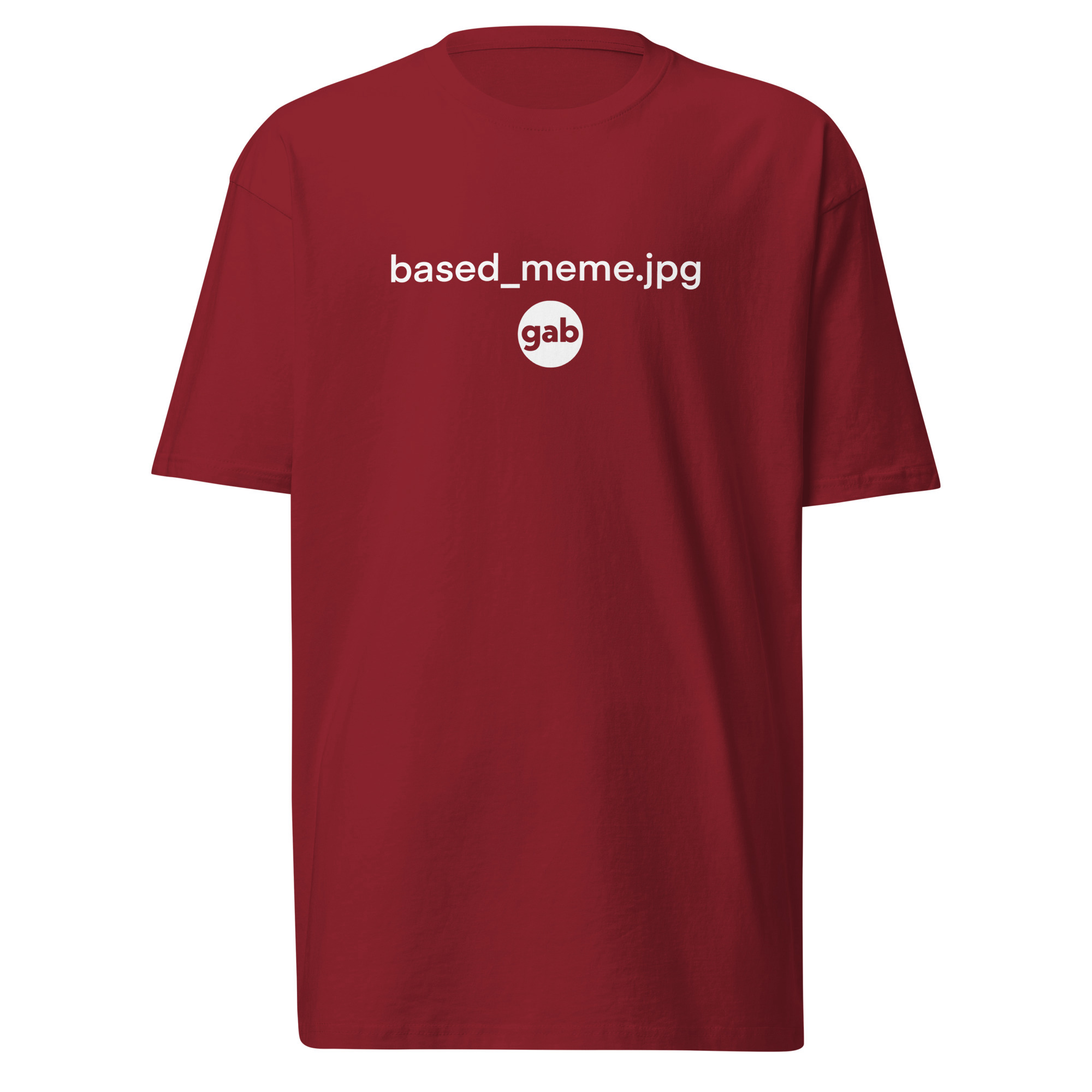 Based Meme T-Shirt - Brick Red / M