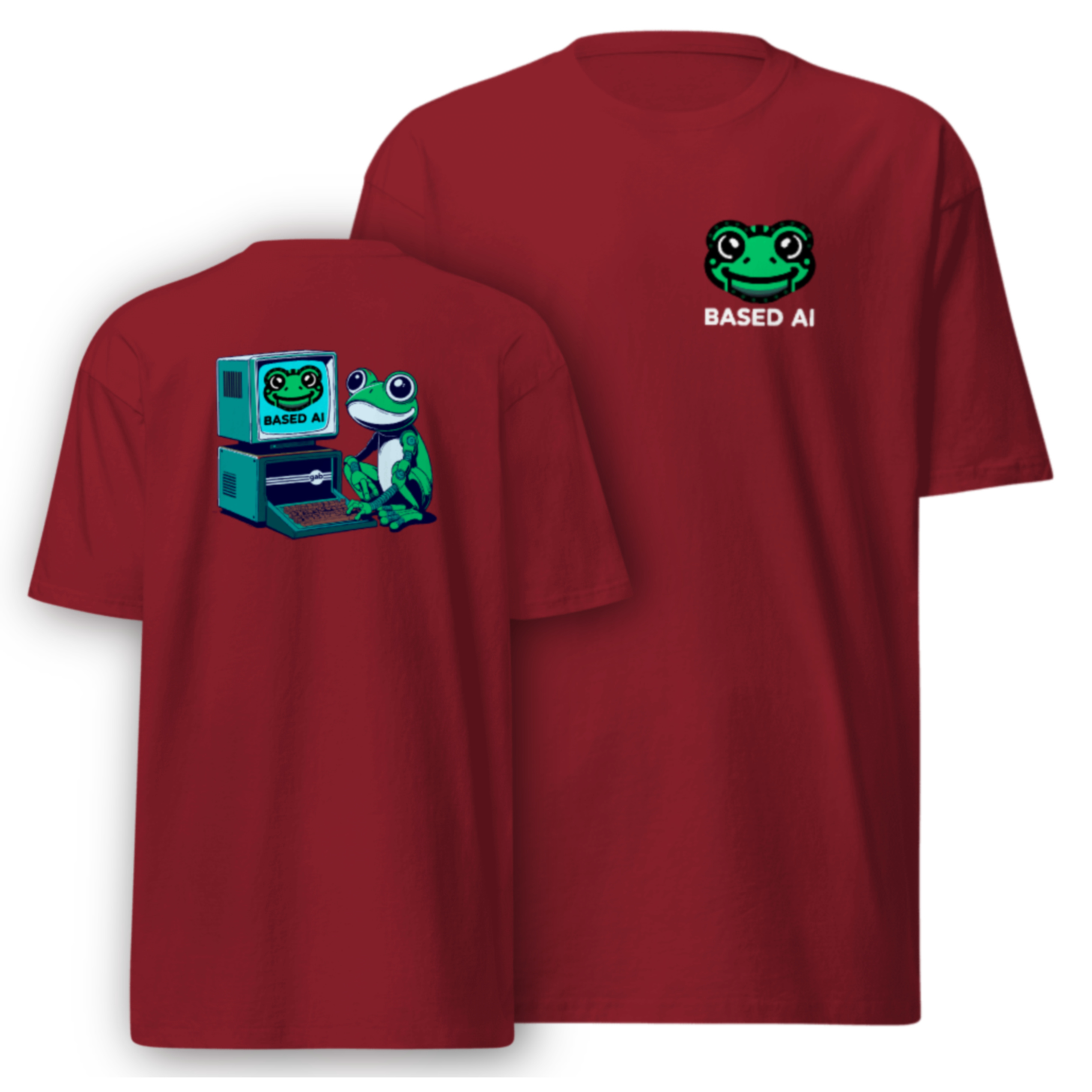 Based AI T-Shirt - Brick Red / 3XL