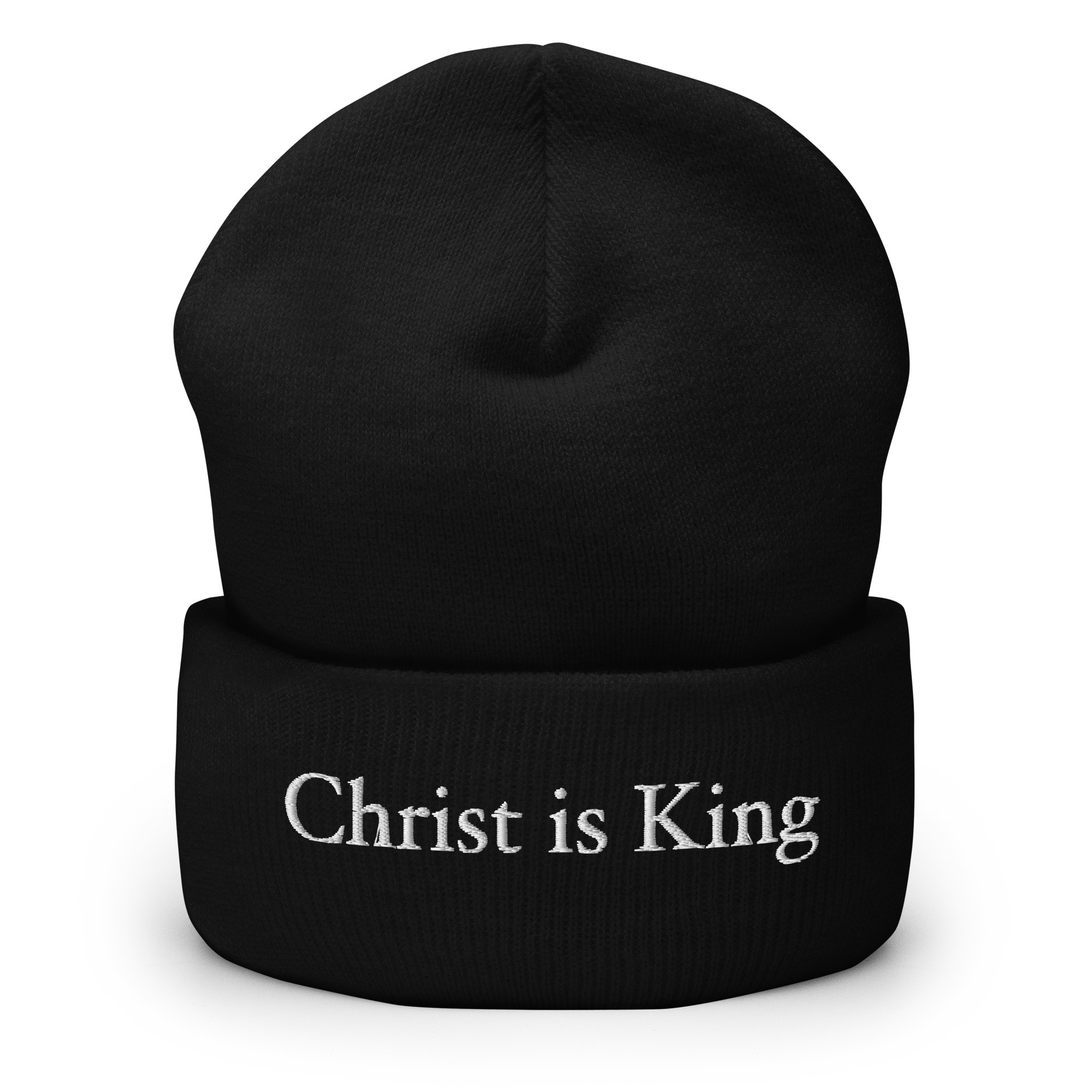Christ Is King Beanie - Black