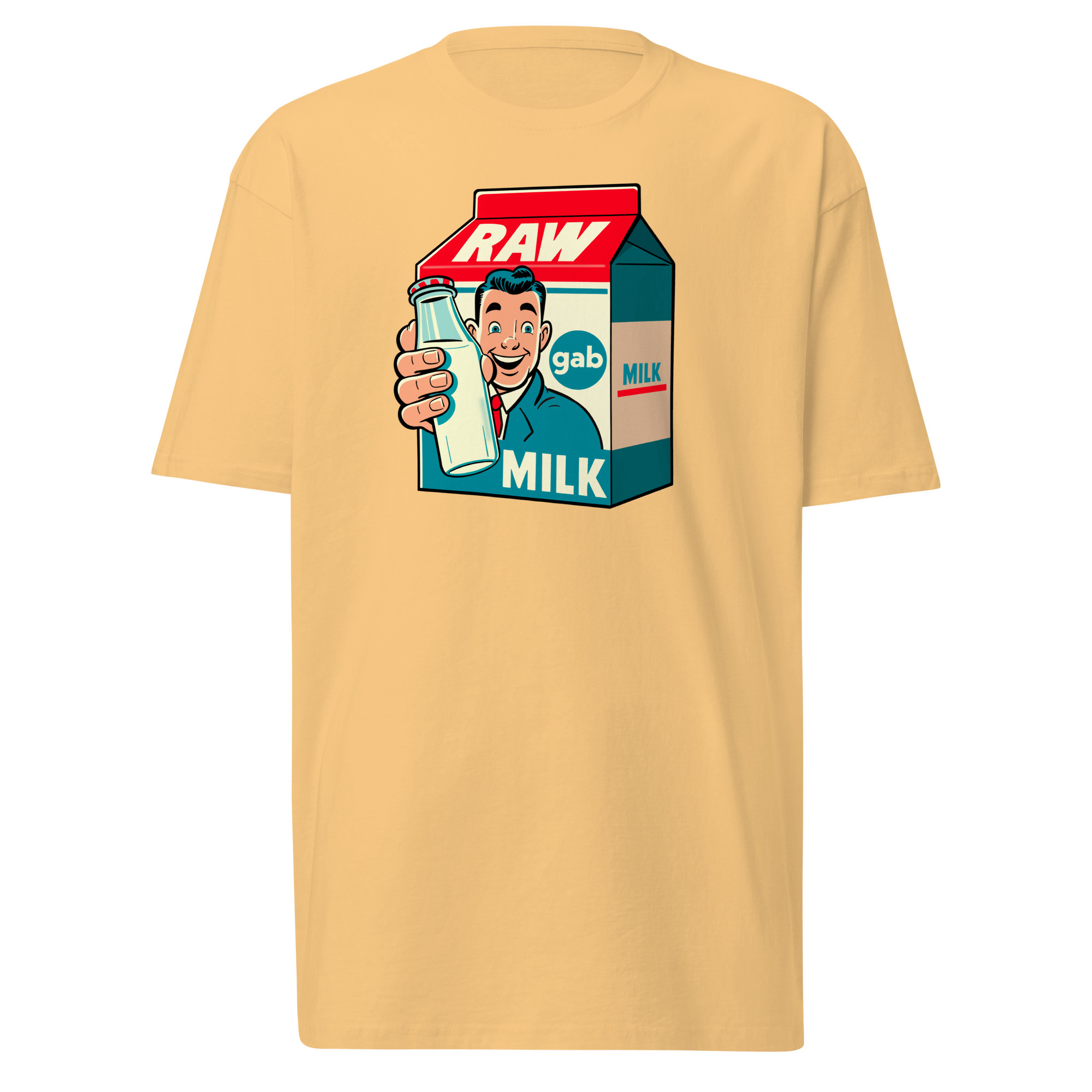Raw Milk T-Shirt - Vintage Gold / L