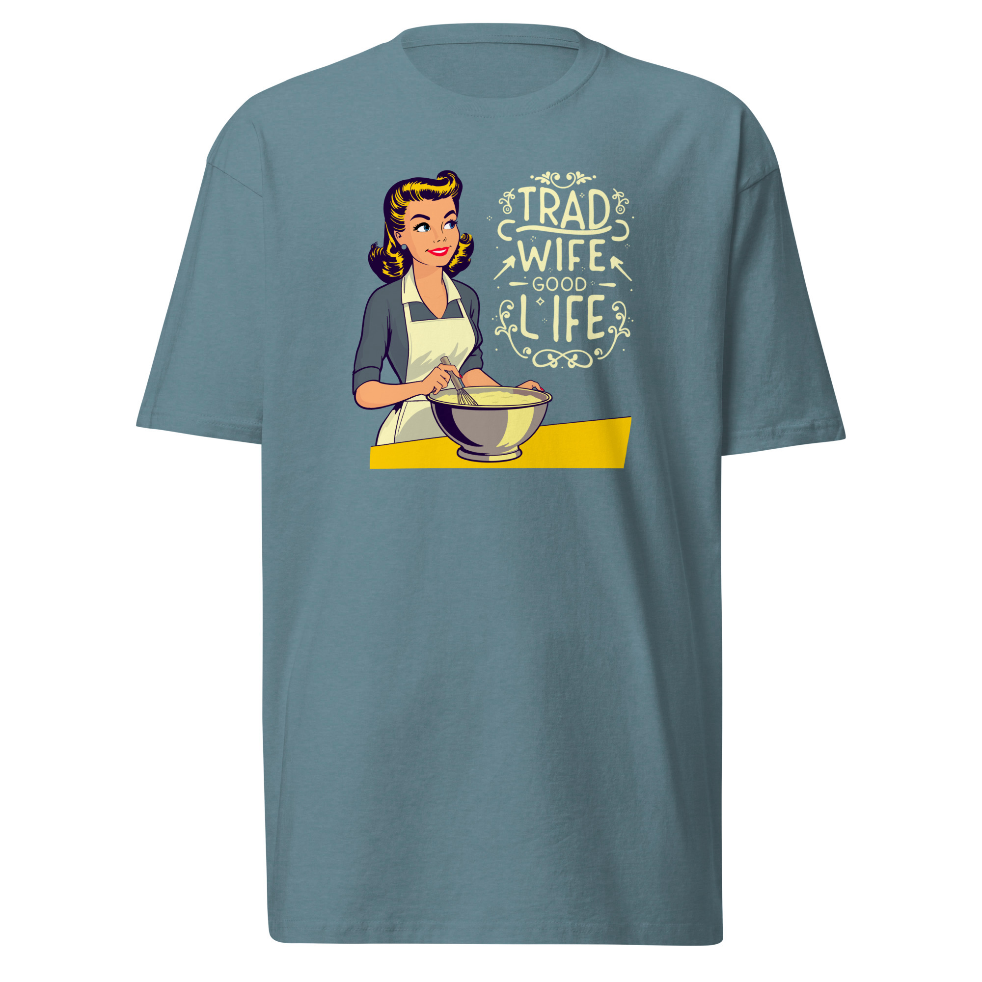 Trad Wife T-Shirt - Agave / M