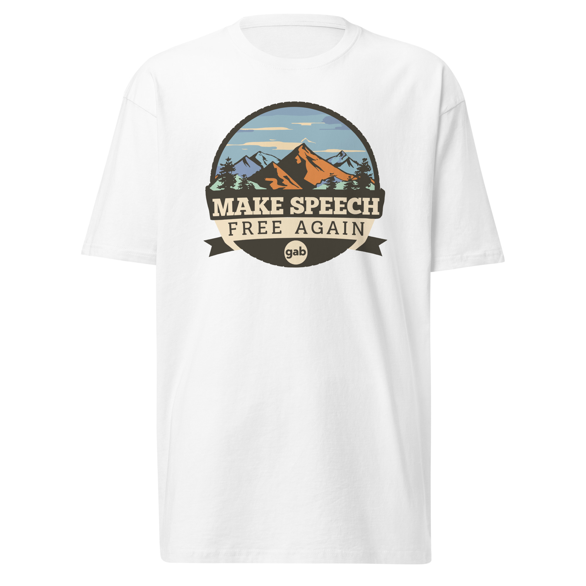 Make Speech Free Again Scenic T-Shirt - White / M