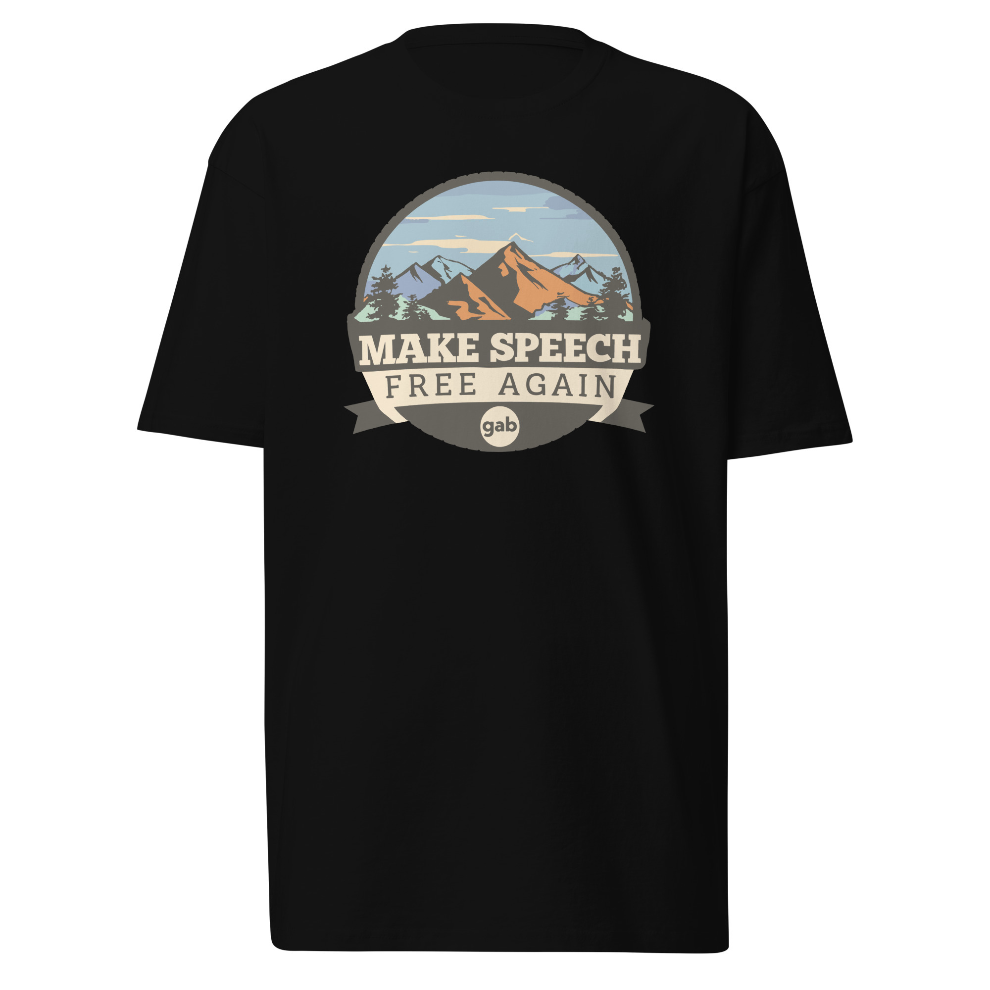 Make Speech Free Again Scenic T-Shirt - Black / S