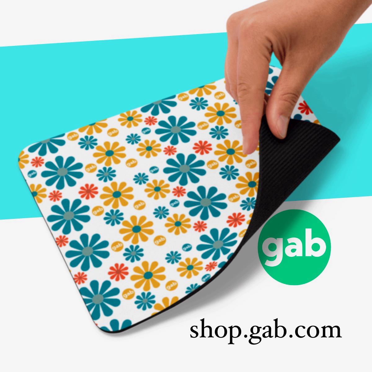Gab Flower Mouse Pad