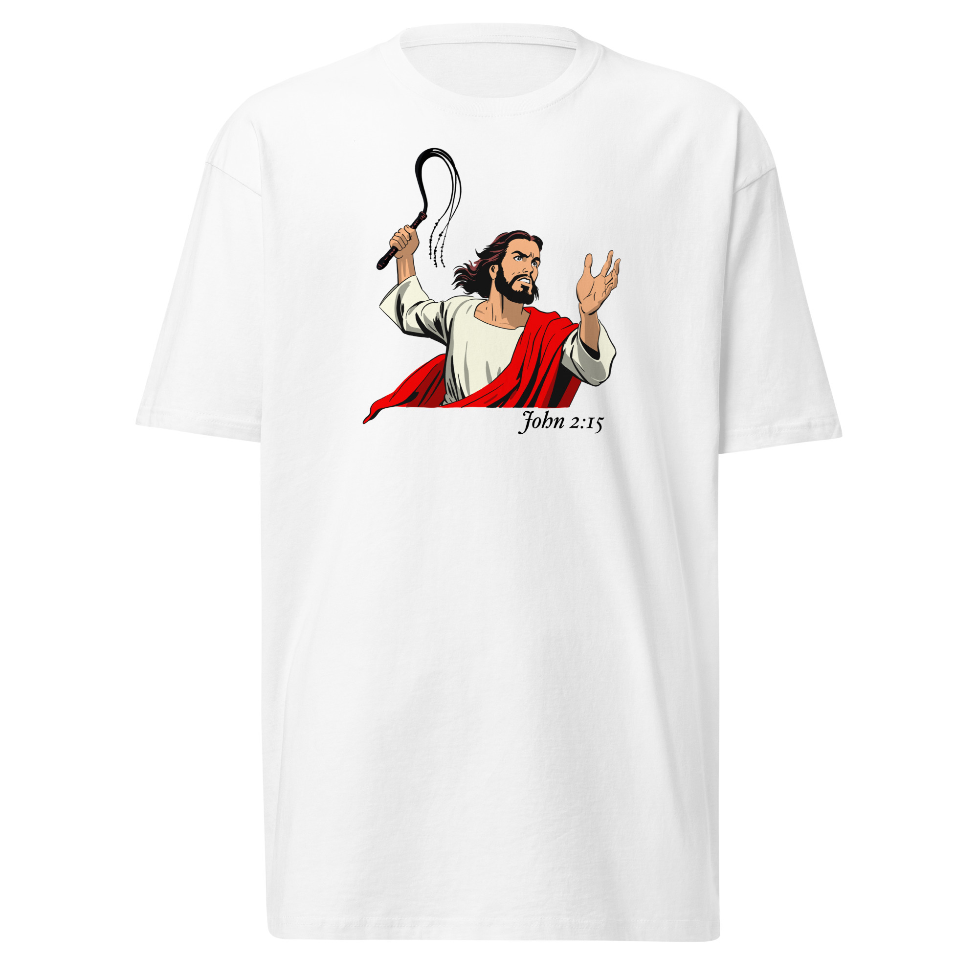 John 2:15 T-Shirt - White / S