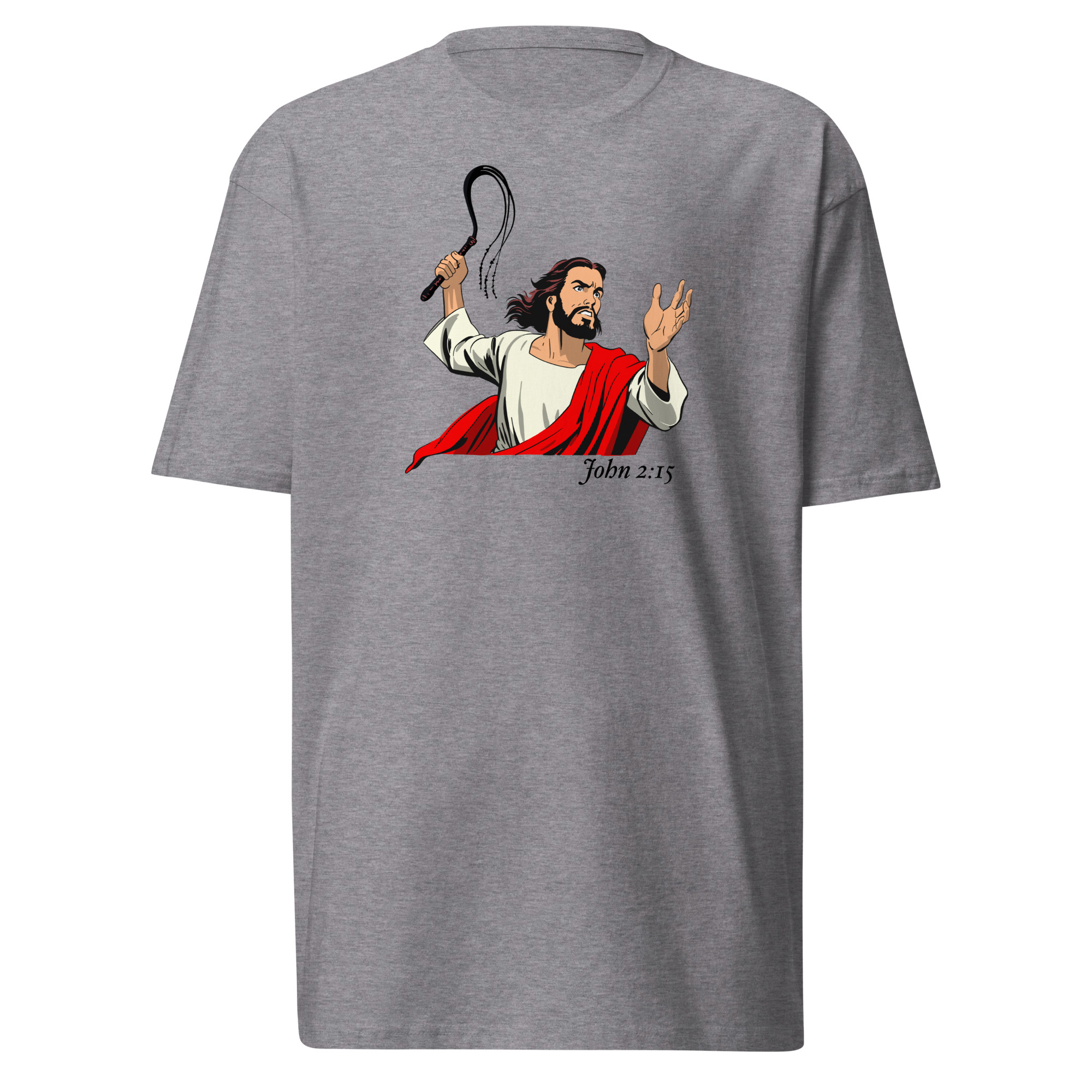 John 2:15 T-Shirt - Carbon Grey / L