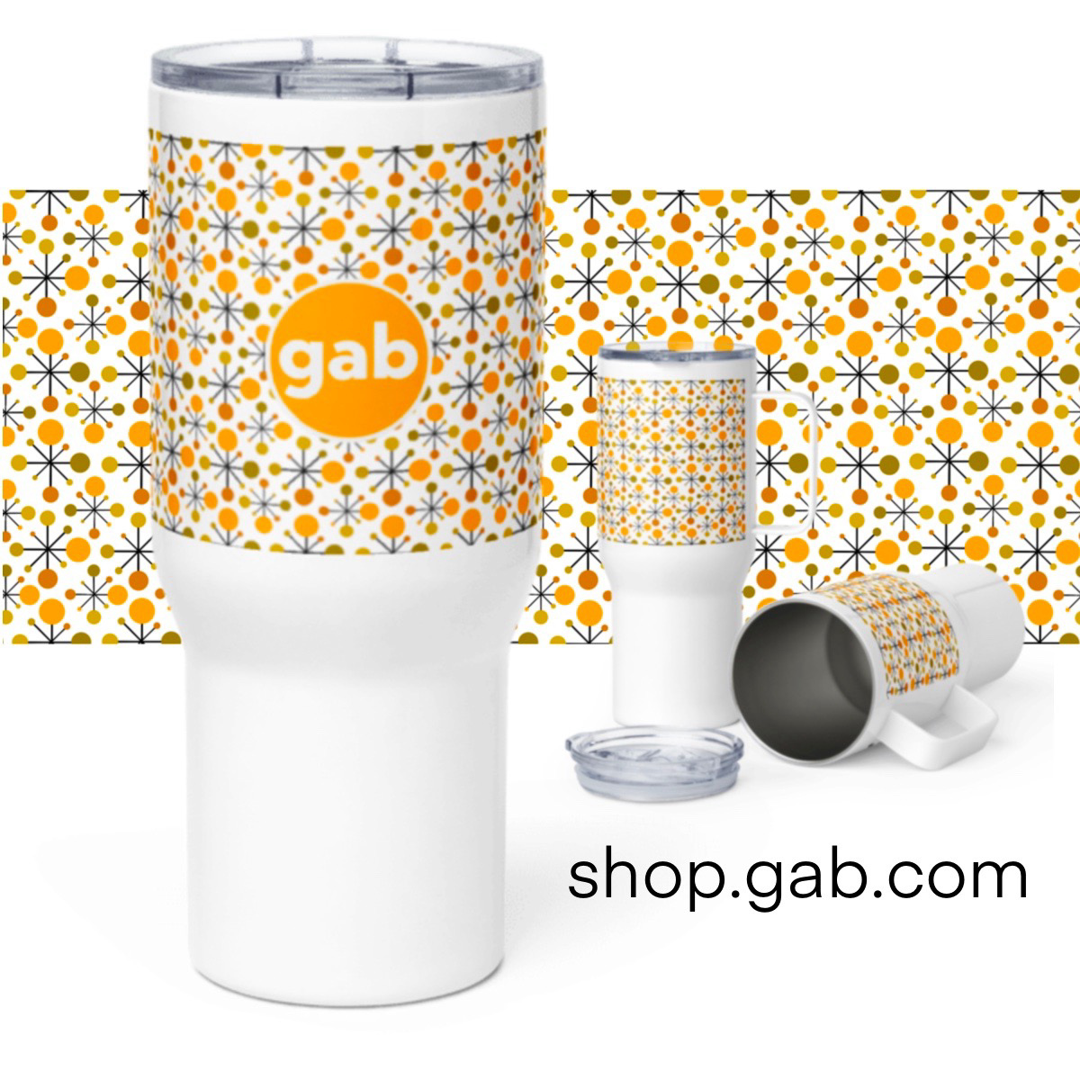 Gab Star Travel Mug With Handle