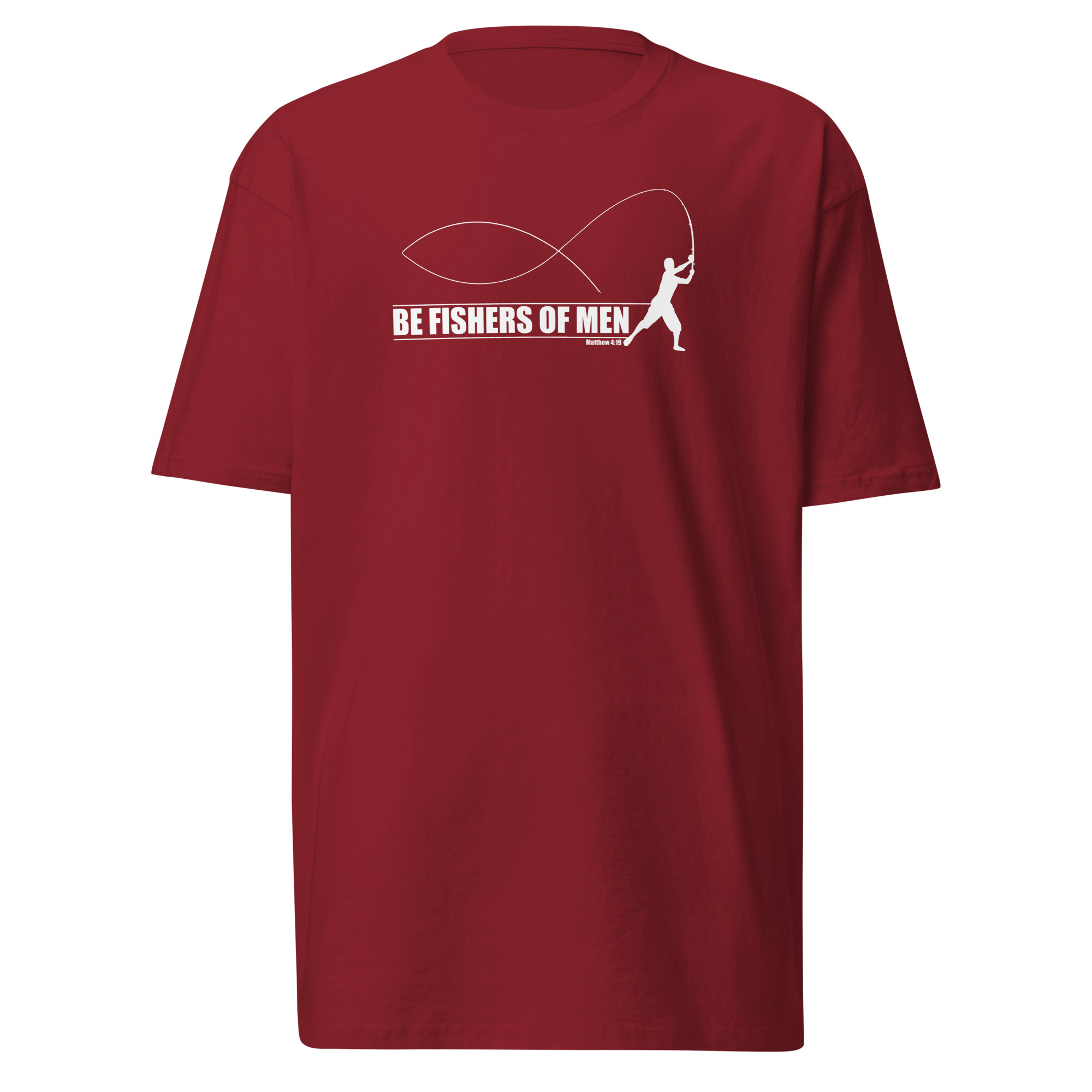 Be Fishers Of Men T-Shirt / Brick Red / L