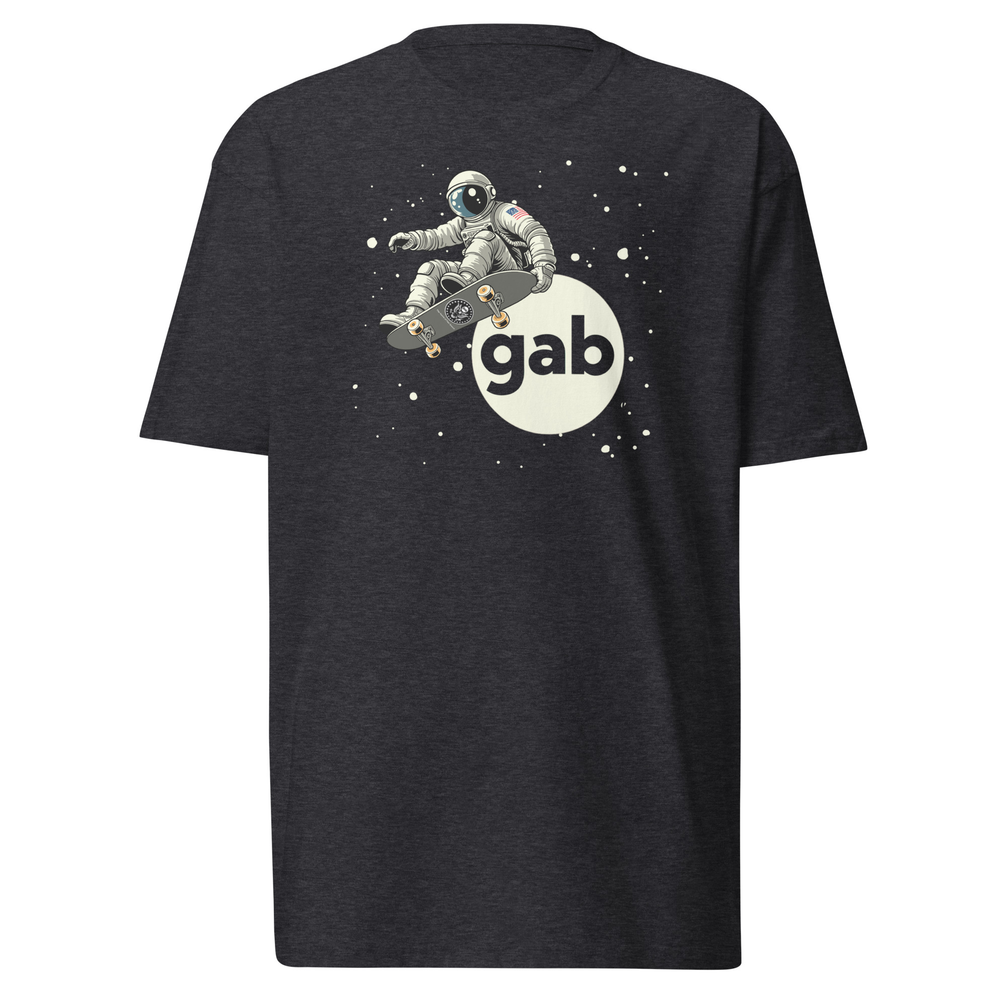 Gab Astronaut T-Shirt / Charcoal Heather / S