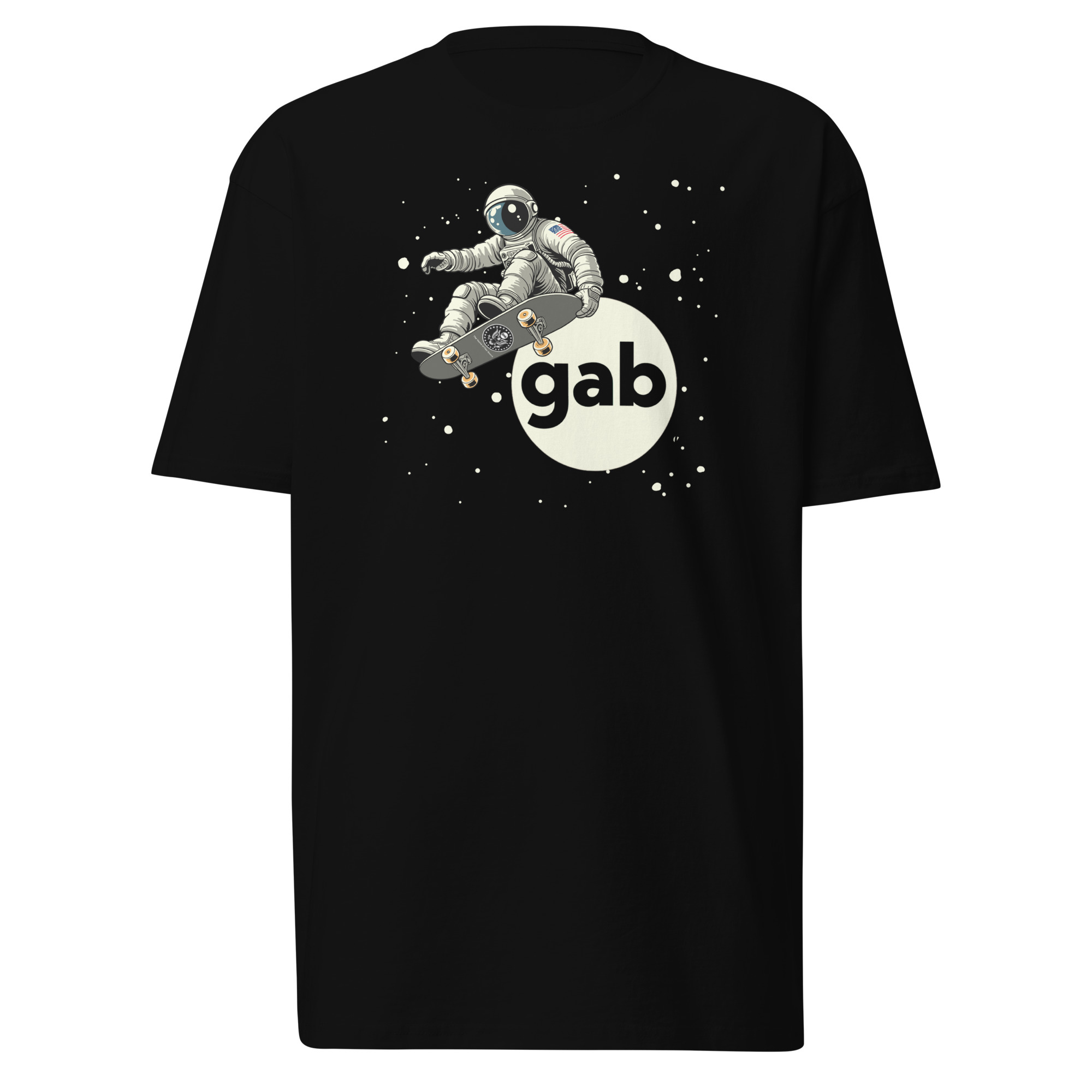 Gab Astronaut T-Shirt / Black / S