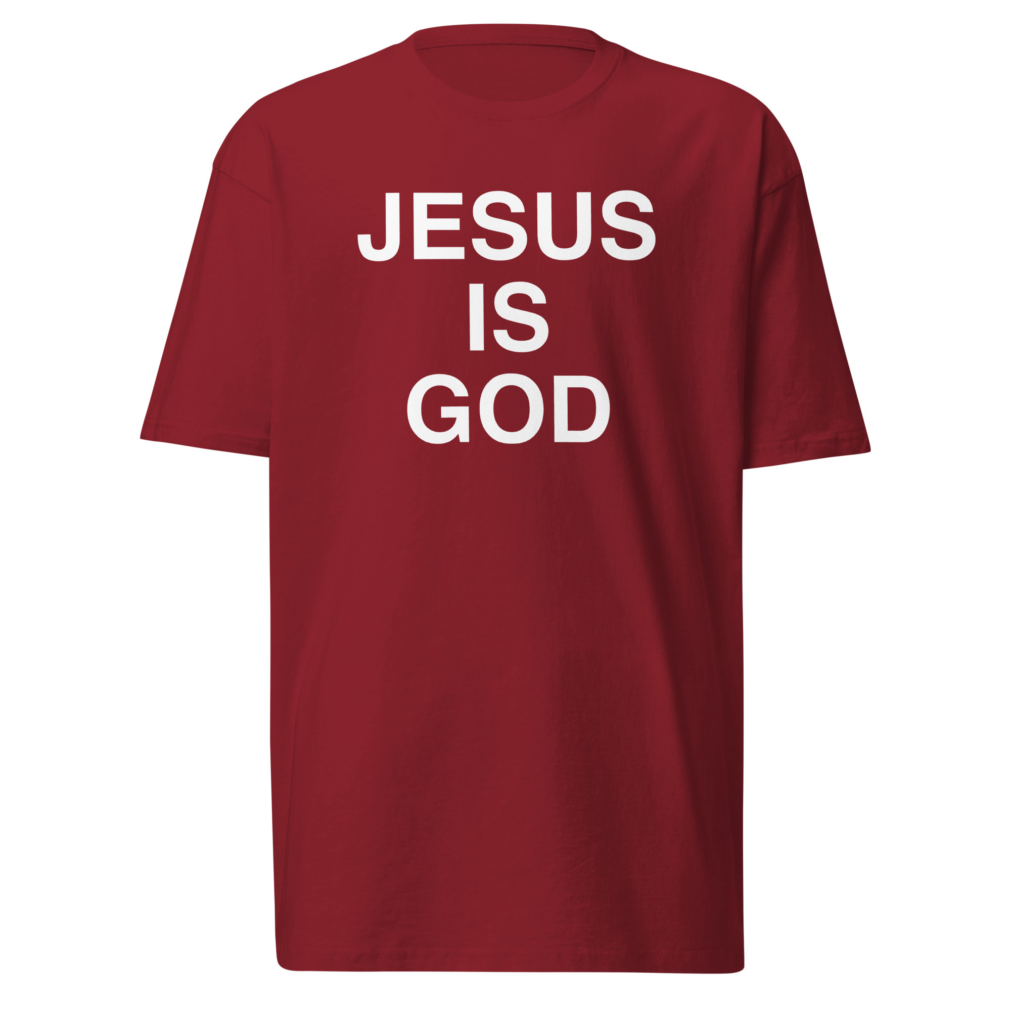 Jesus Is God T-Shirt / Brick Red / S
