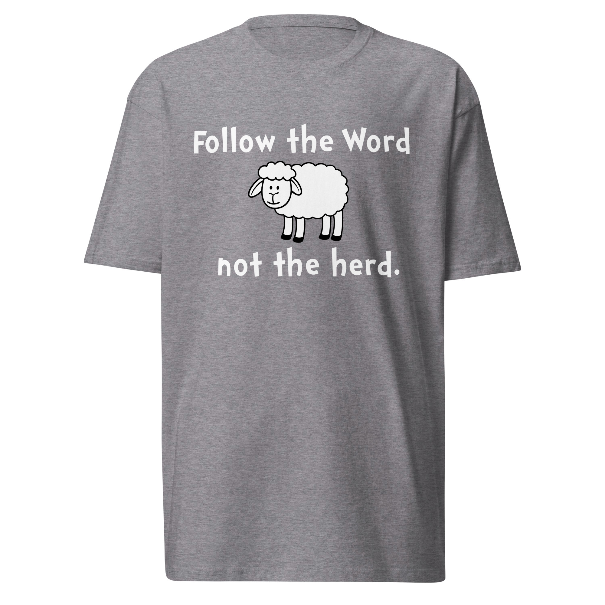 Follow The Word T-Shirt / Carbon Grey / L