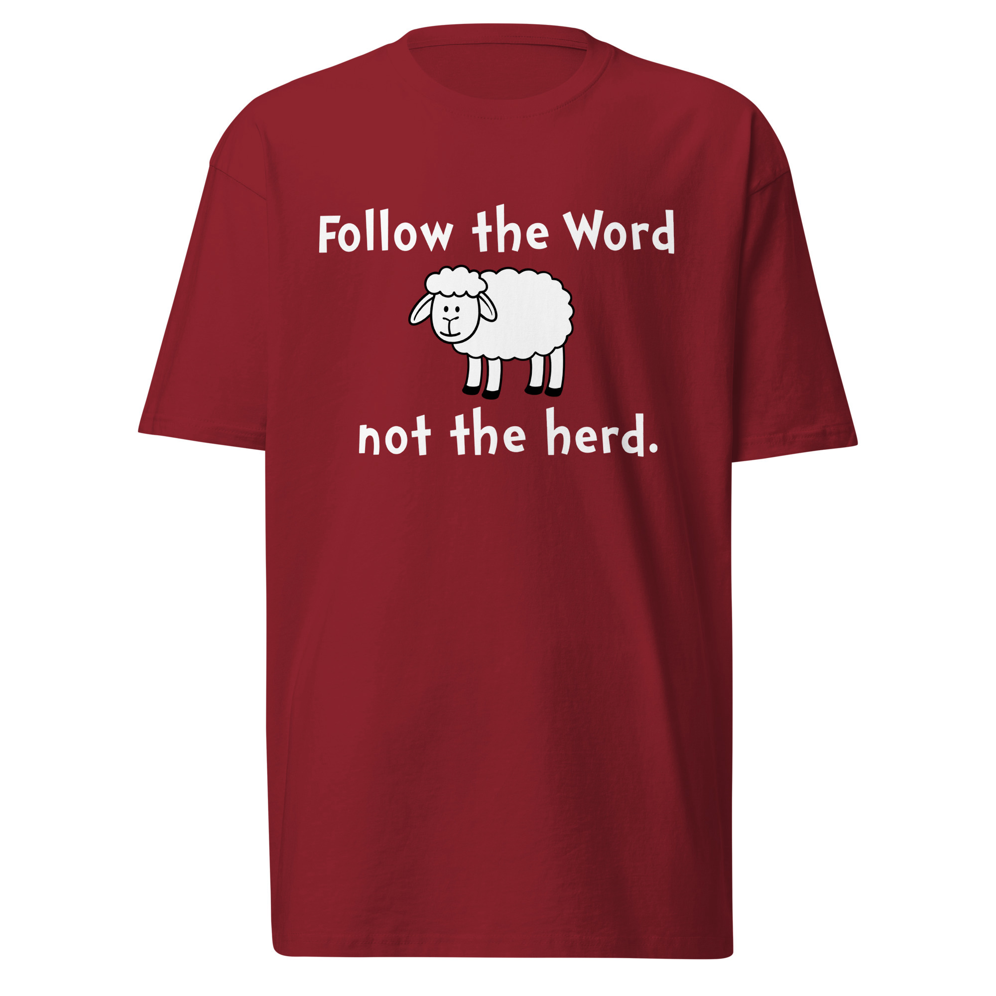 Follow The Word T-Shirt / Brick Red / S