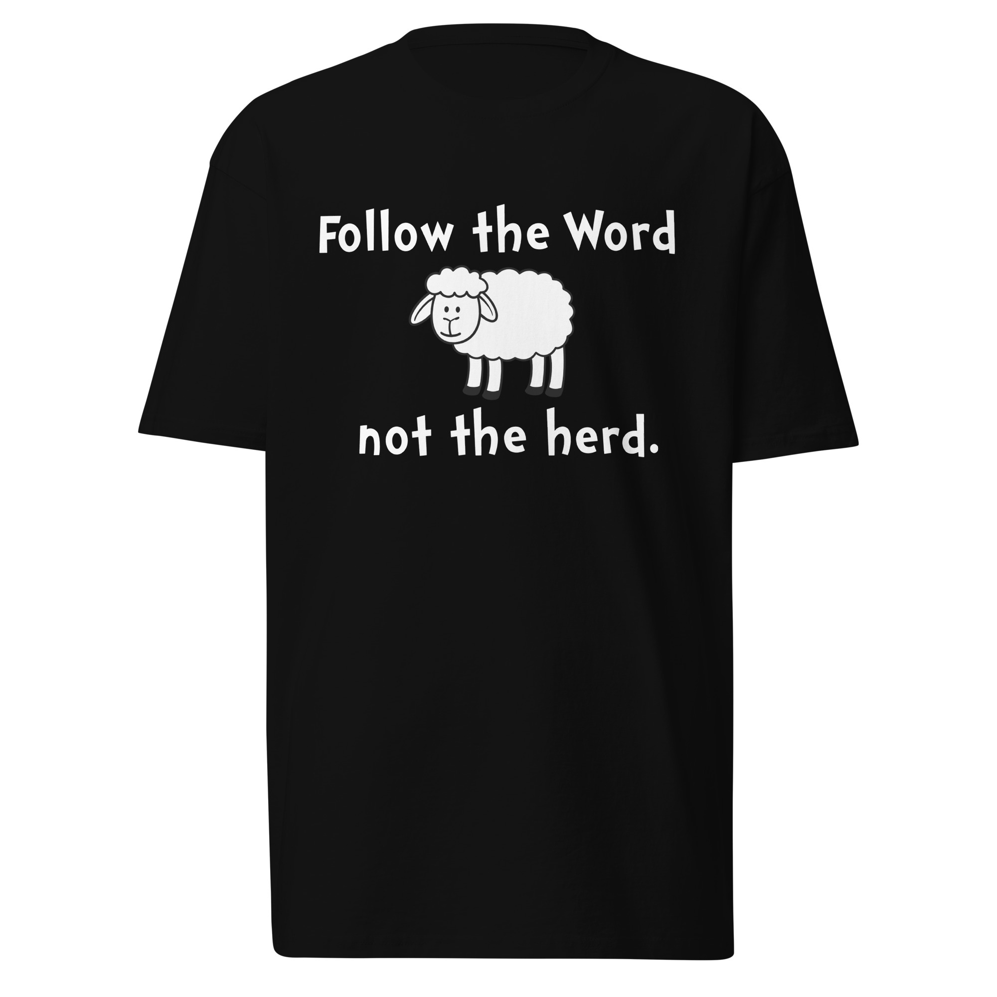 Follow The Word T-Shirt / Black / S