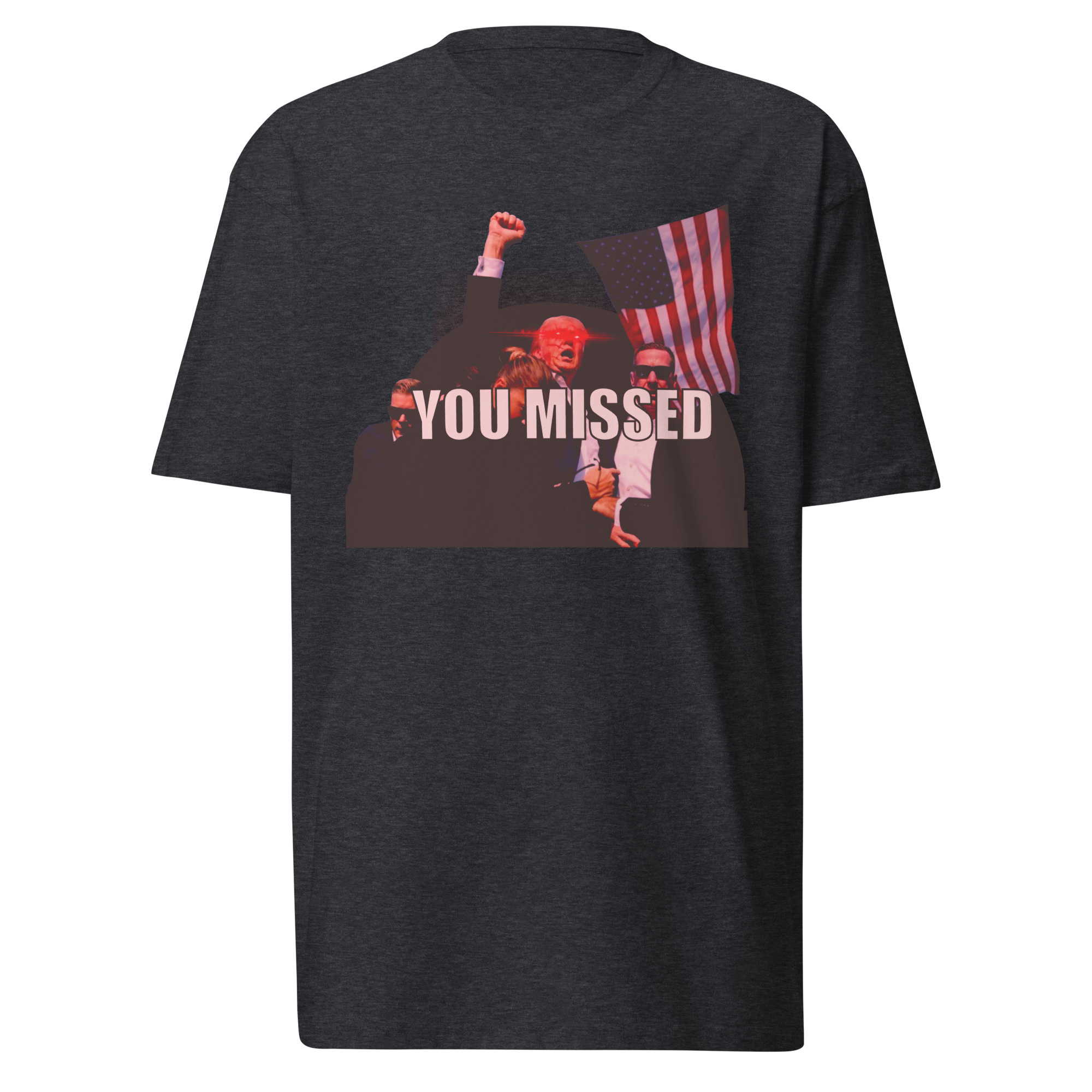 You Missed T-Shirt / Charcoal Heather / L