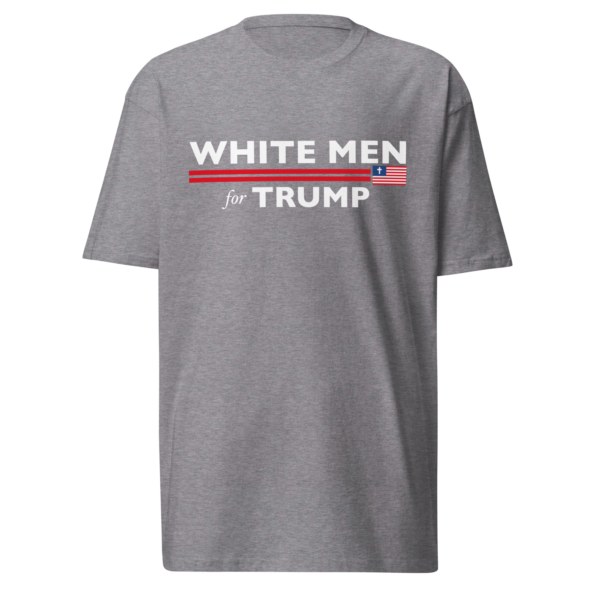 White Men For Trump T-Shirt / Carbon Grey / S