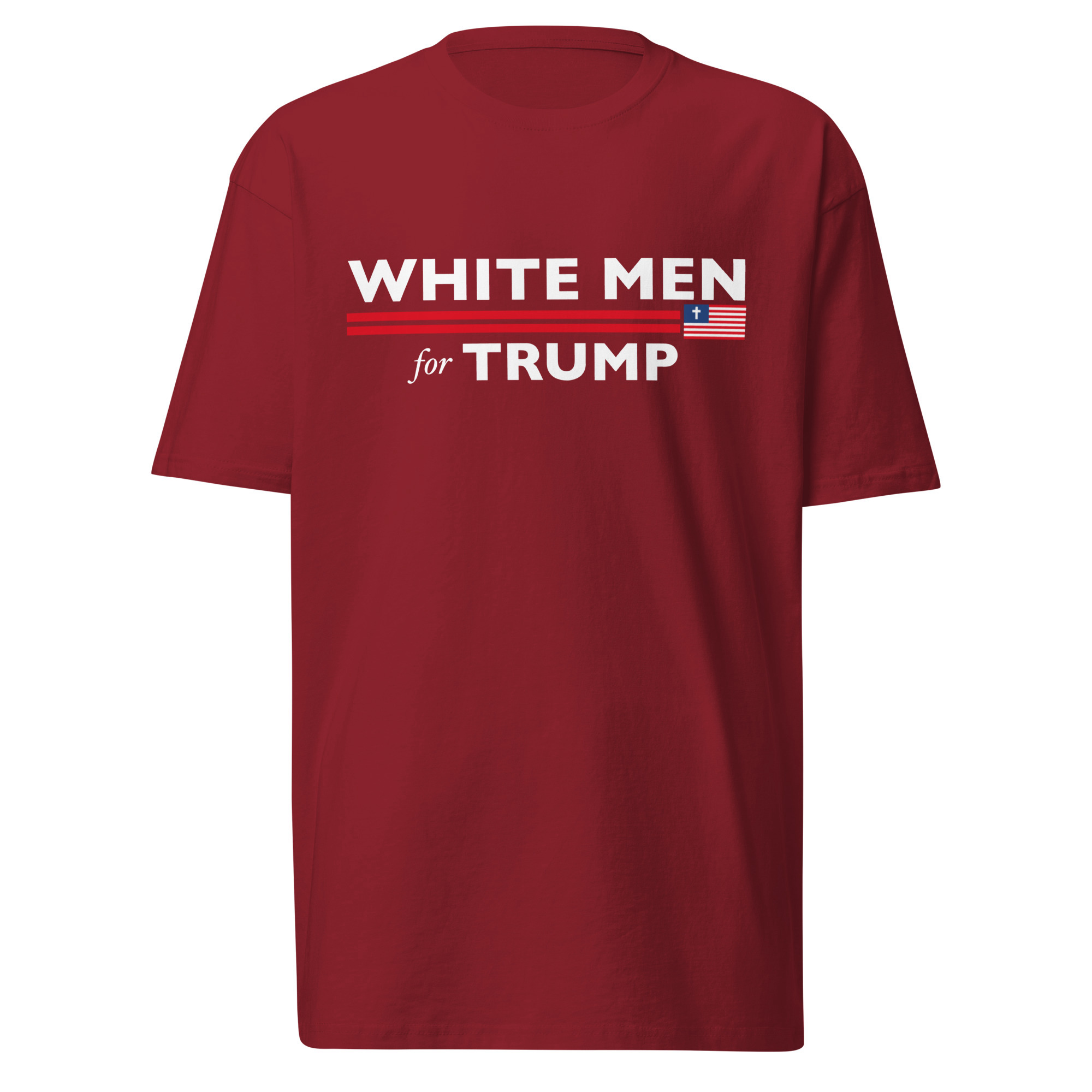 White Men For Trump T-Shirt / Brick Red / L