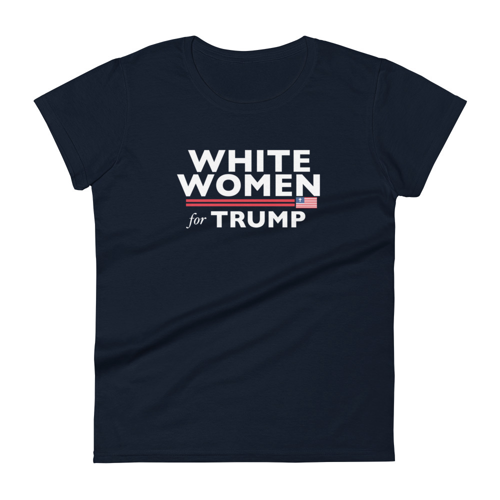 White Women For Trump T-Shirt / Navy / M