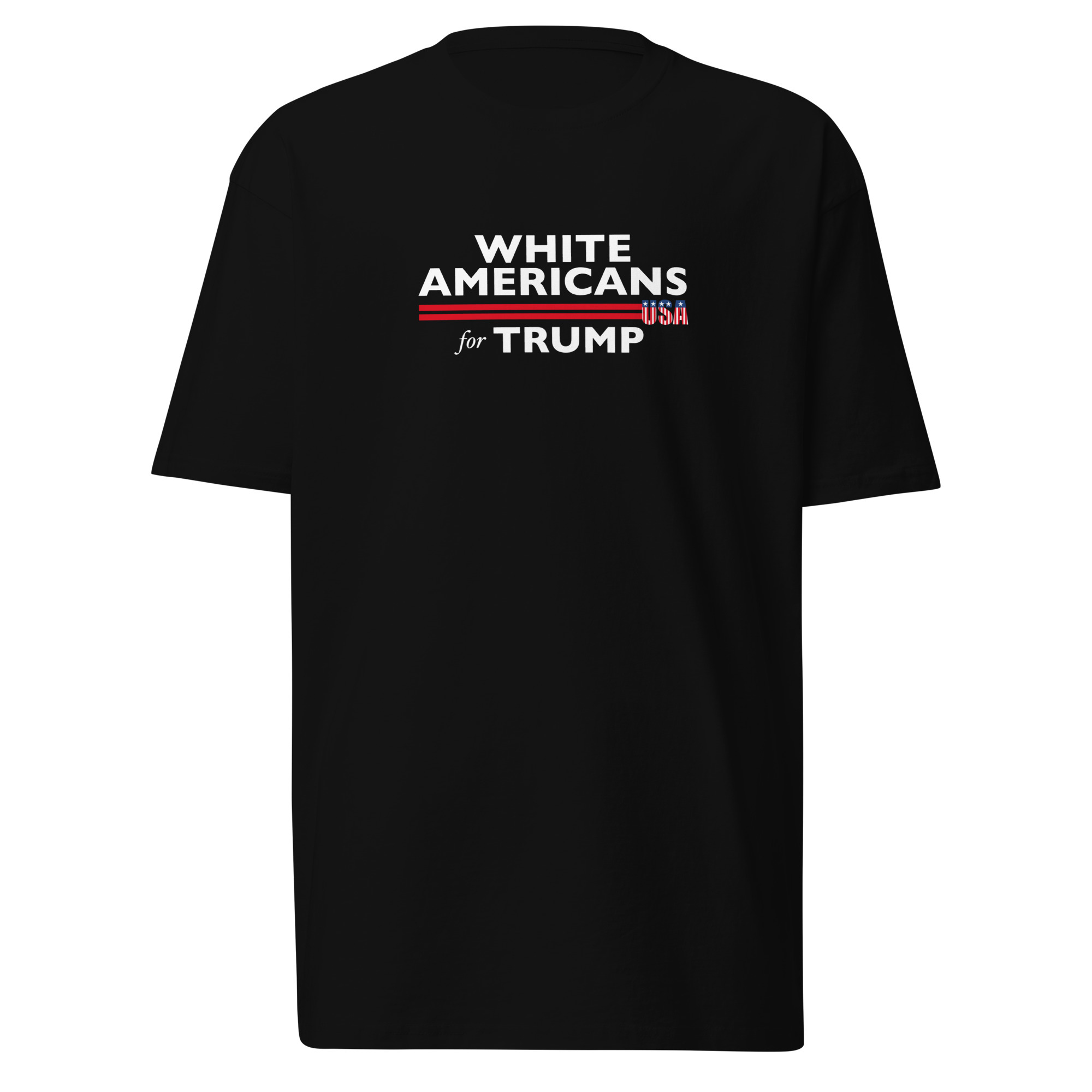 White Americans For Trump T-Shirt / Black / S