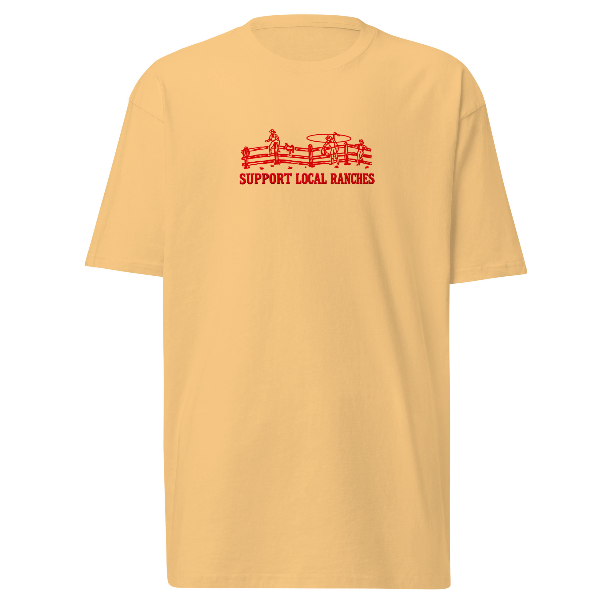 Support Local Ranches T-Shirt / Vintage Gold / S